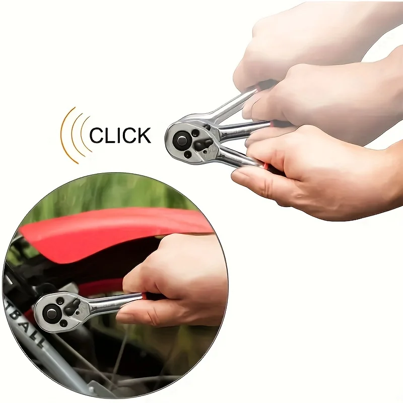 1 セット多機能六角ラチェットレンチソケットセット車ボートオートバイや自転車に適した修理ツール持ち運びが簡単