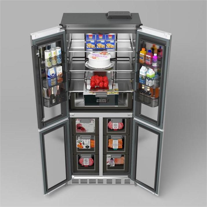 ZUNGUI BCD-355WQB ベストセラー冷蔵庫と冷凍庫 家庭用ビルトイン冷蔵庫