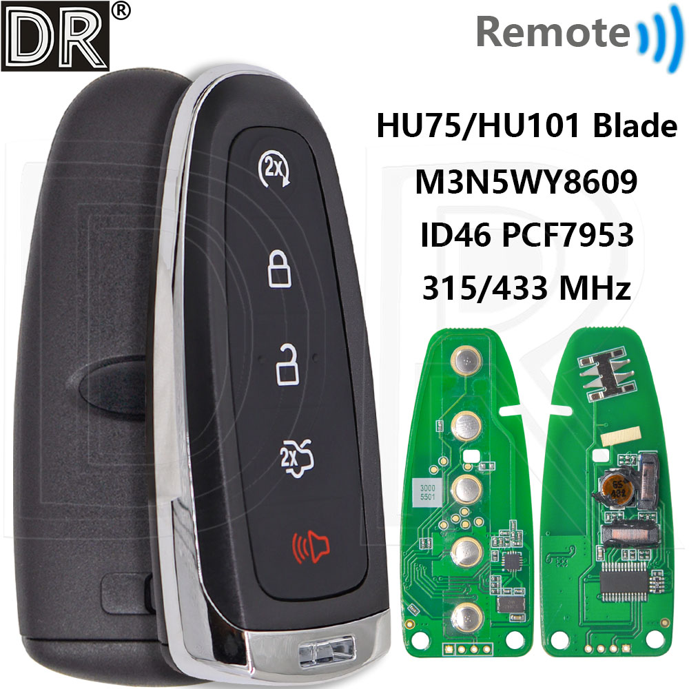 グレート ID46 PCF7953 チップ 315/433MHz M3N5WY8609 車のキーフロッドエッジフォーカス遠征エスケープフレックスおうし座探索 2011-2018