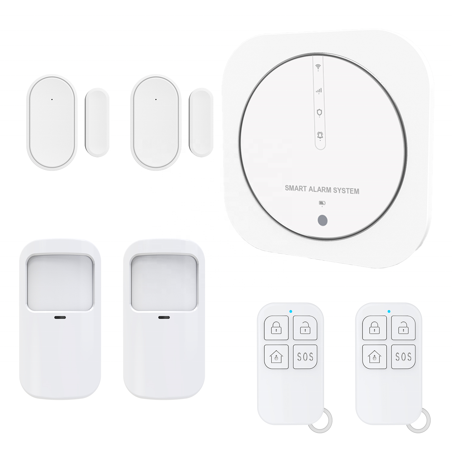 ANNKE スマートホームワイヤレスセキュリティ警報システム Tuya 搭載 WiFi-GSM 警報システム Alexa と連携