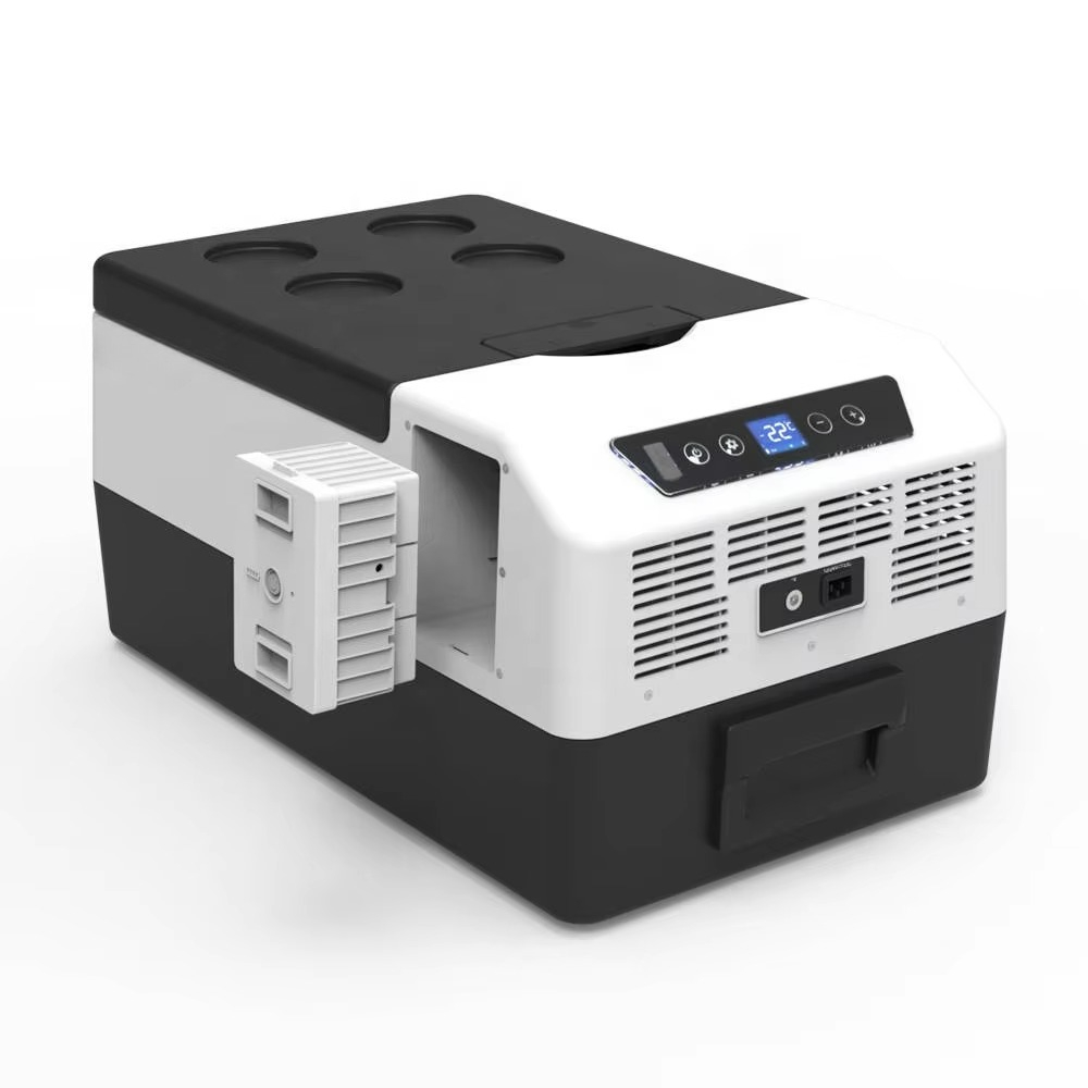 15L AC DC 12v ミニカーポータブル冷蔵庫冷凍庫車の冷蔵庫キャンプパーティー屋外コンプレッサー冷凍庫冷蔵庫クーラー