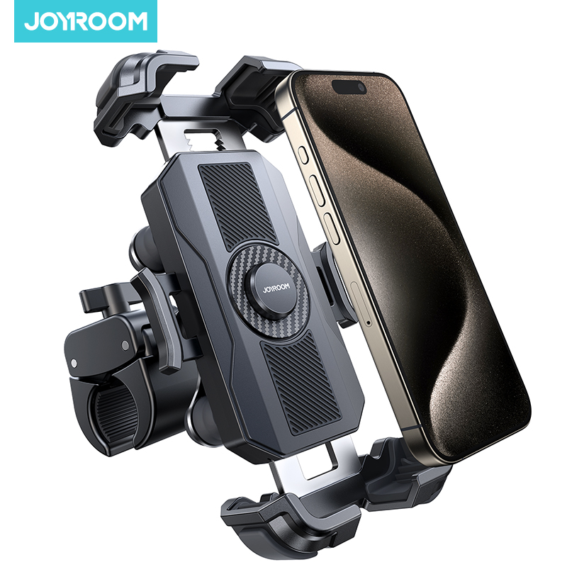 Joyroom オートバイ電話マウント 防振電話ホルダー オートバイハンドルバー用 バイク電話マウント iPhone用 4.7-7インチ電話用
