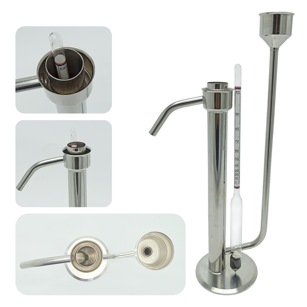 Moonlight Distiller Proof Parrot アルコールレベル正確かつ連続測定 全高 340mm 自家醸造 304 スチール
