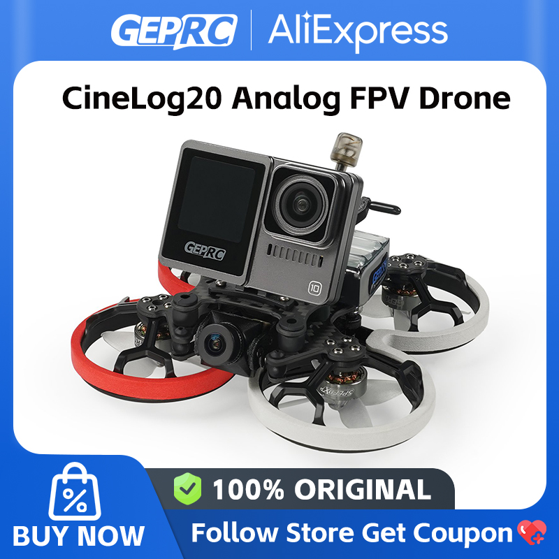 GEPRC Cinelog20 アナログ FPV ドローン 660mAh バッテリーテイカー G4 35A AIO ICM 42688-P GR1303.5 5500KV Peano 5.8G RHCP MMCX アンテナ新しい