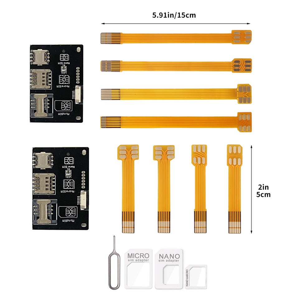 Sim アダプタ電話 IC カードアクティベーションアクティベーター SIM カードコンバータユニバーサルカード拡張ツール Iphone Android FPC 5/15 センチメートル