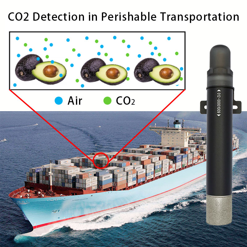 スマートワイヤレス CO2 センサー リーファーコンテナ用高濃度二酸化炭素モニター 海洋保護
