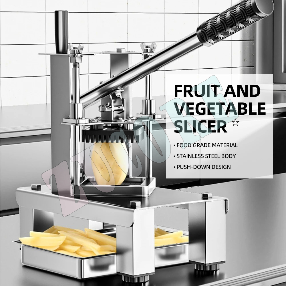 業務用手動野菜カッター ステンレス製ポテトスライサー フライドポテト加工機