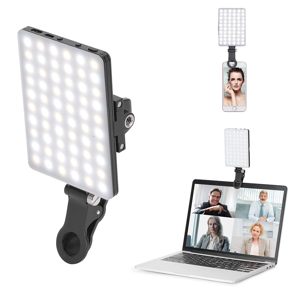 LED 携帯電話補助光 USB タイプ C デュアルポート充電ユニバーサル補助ランプメイクアップライブストリーミング Selfie ビデオ会議