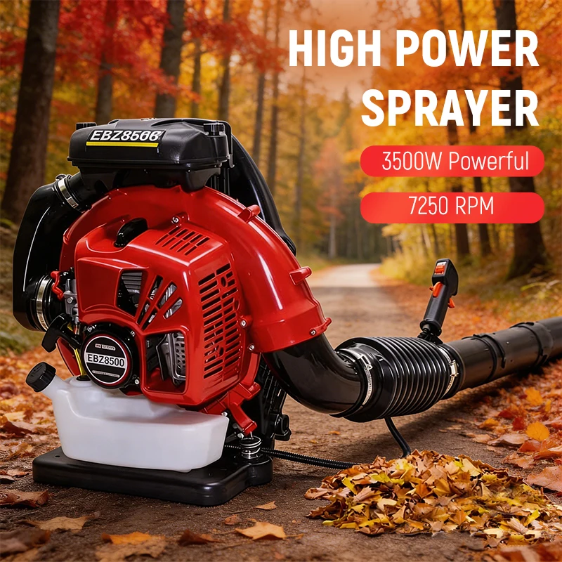 3500W ガスガソリン駆動リーフブロワー – 芝生と庭の清掃用のハイパワーバックパックブロワー燃料駆動芝生ブロワー