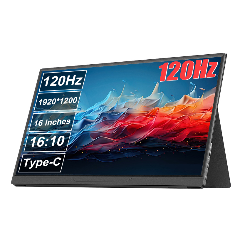 16inch Portable Monitor 100% SRGB 120Hz Gaming Laptop Display with Type C Mini HDMI For PS4/5/Steam/Deck/Switch/PC/Mac/Phone