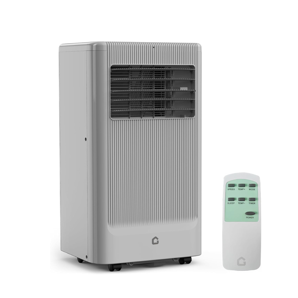 ポータブルエアコン、10,000 BTU、3-in-1 スタンディング冷却、除湿機
