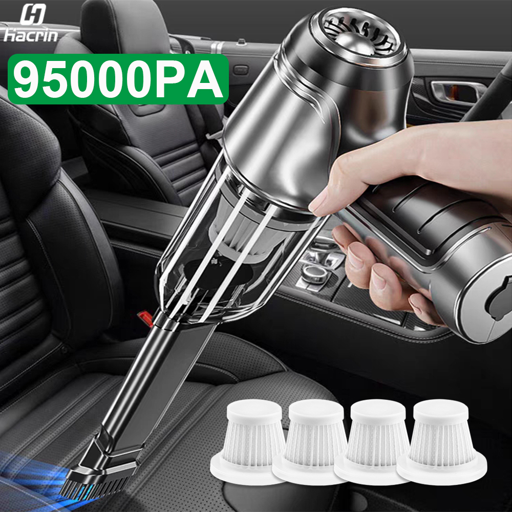 車の掃除機 95000PA 強力な吸引ハンドヘルドワイヤレス掃除機ブロワー 2 で 1 ポータブル掃除機車用ホーム