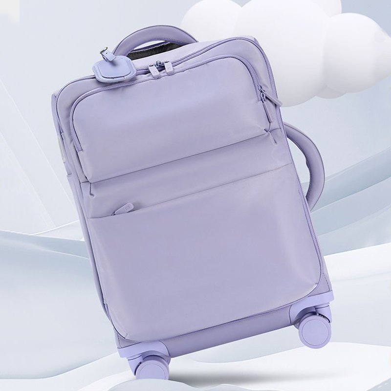 荷物トロリーケース、女性用2025年新型搭乗ボックス、20インチの超軽量布製荷物、パスワードトラベルボックス、ユニバーサルホイール