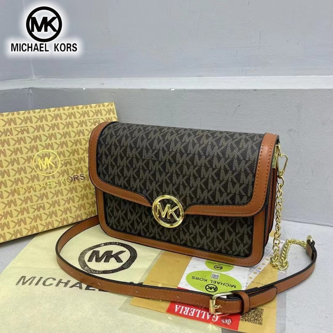 Michael Kors ファッションレディースバッグクラシックフラワーレタートラベルハンドバッグ女の子のためのカジュアル MK シングルショルダークロスボディバッグ