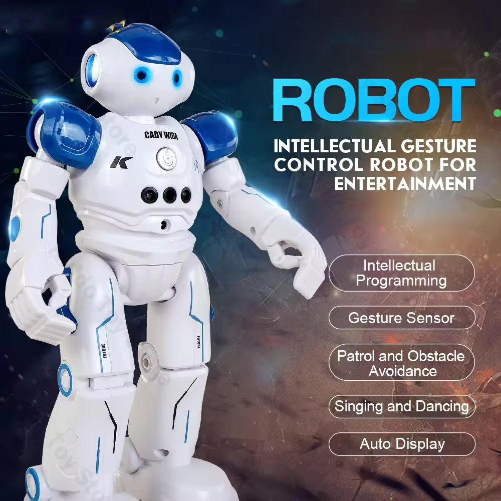 スマート Rc ロボットインテリジェント 2.4 グラム赤外線センサーワイヤレスダンス音楽ロボリモコンプログラミングロボットのおもちゃ子供のためのクリスマス
