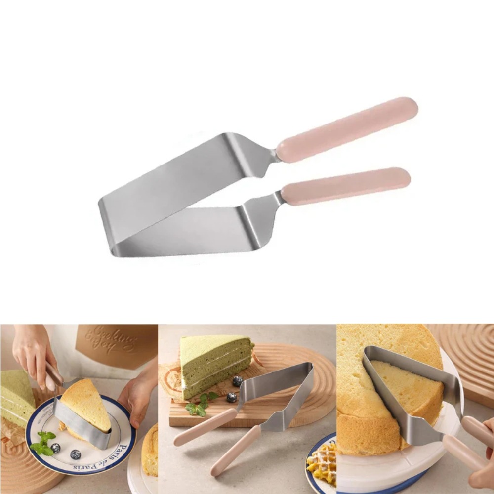 1 個ステンレス鋼ケーキセパレーター器具三角転送ピッカーキッチンツール