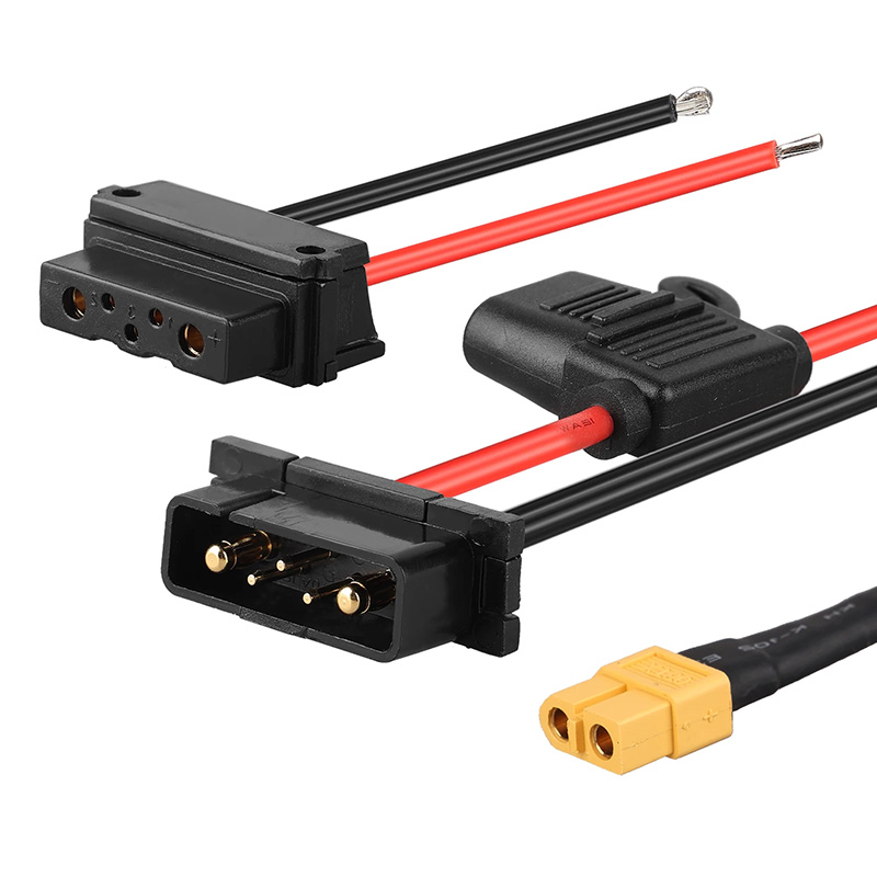 バッテリーボックス放電コネクタXT60 - 4/5/6ピンアダプター電動自転車パワーバッテリーベース交換部品Hailong G80/No.1タイプ2用