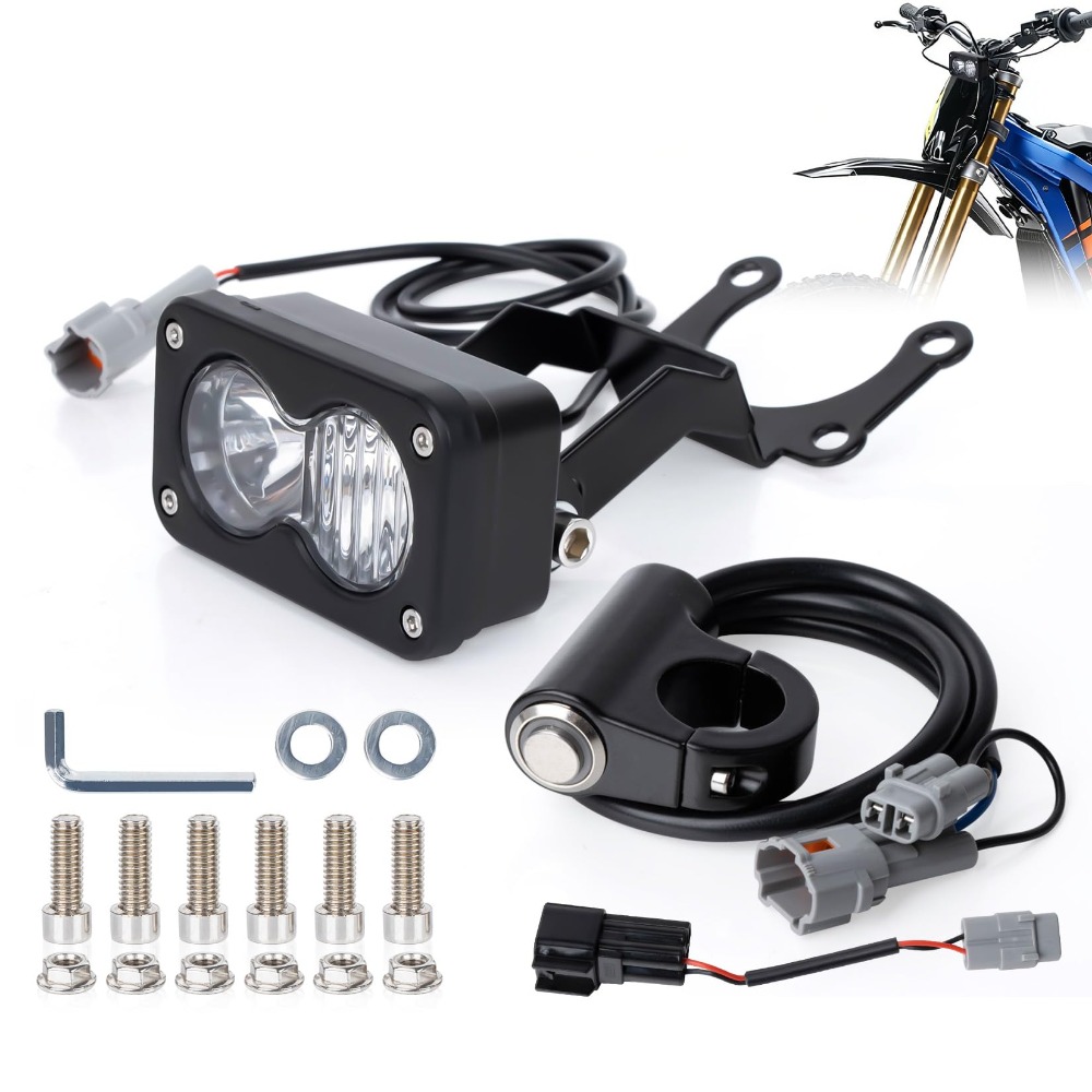 ダートバイク ヘッドライトキット プラグアンドプレイ Surron Light Bee X Segway X260 Talaria Sting MX3/MX4/MX5 スイッチとマウントブラケット付き
