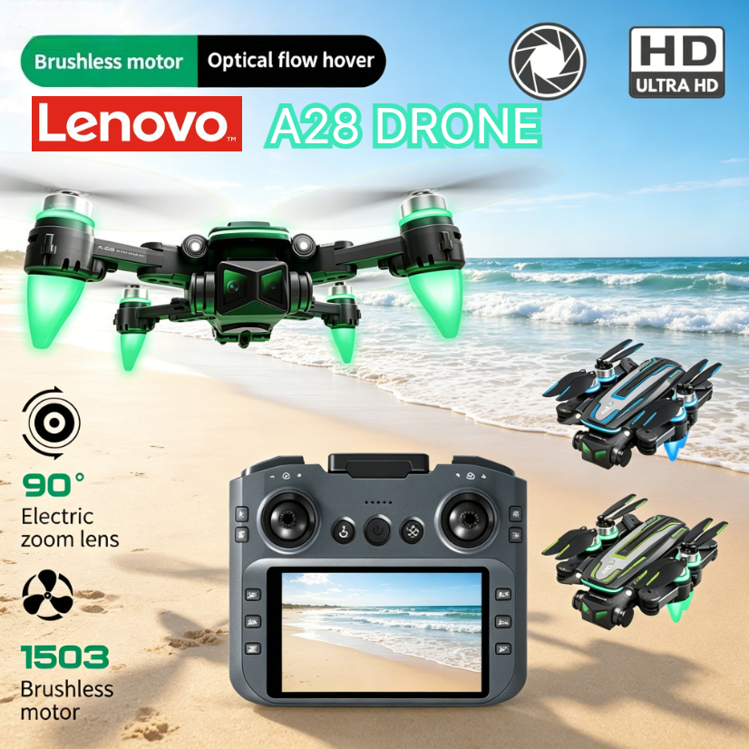 レノボ A28 ドローン折りたたみ GPS 4K デュアルカメラ 5G FPV 障害物回避オプティカルフローワンキー離陸 RC ドローン