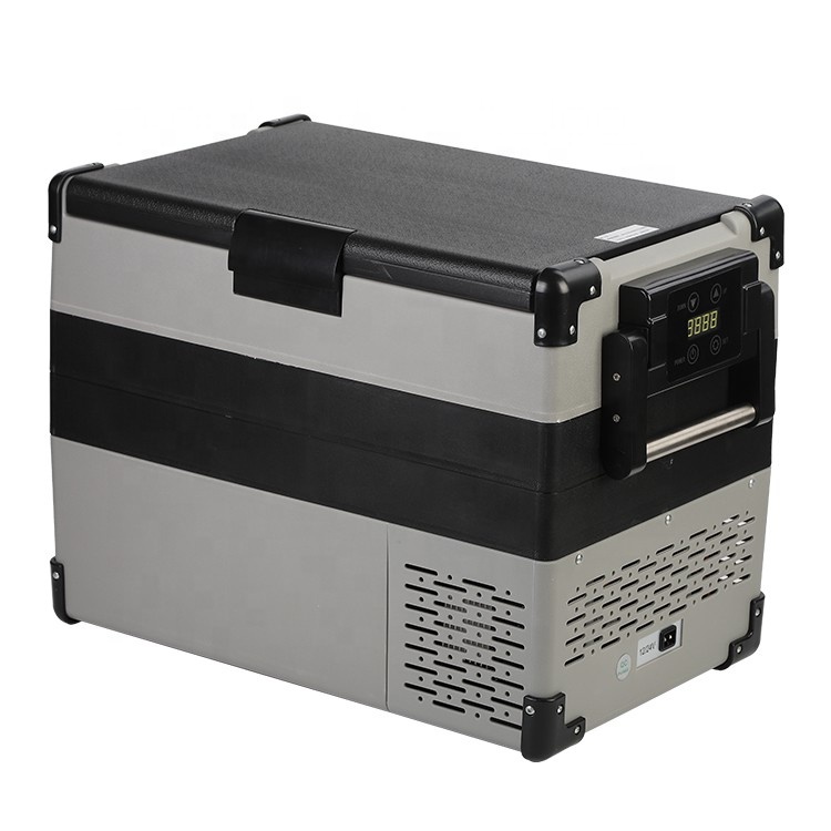 42L ポータブル冷蔵庫 DC 12V/24V コンプレッサー冷蔵庫冷凍庫 車用