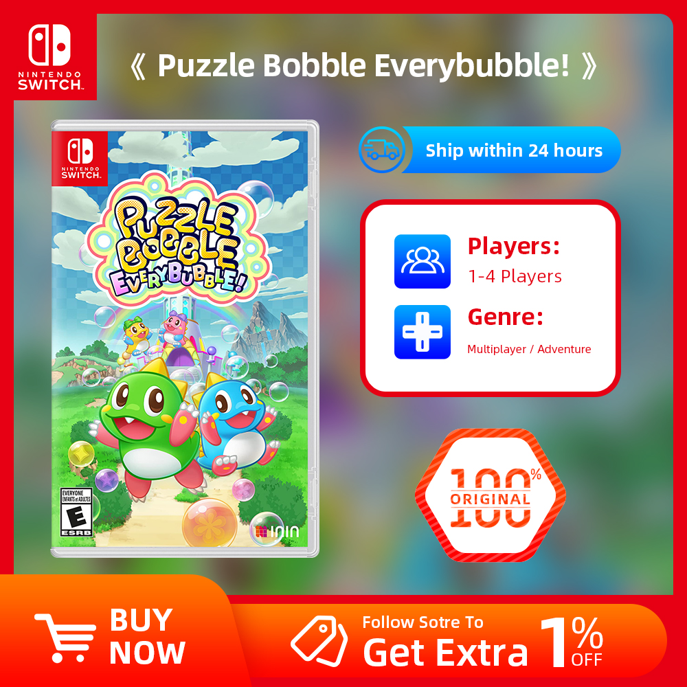 Nintendo Switch ゲームセール - パズルボブル エブリバブル! - スイッチOLED用ゲームカートリッジ物理カードプラットフォーマー