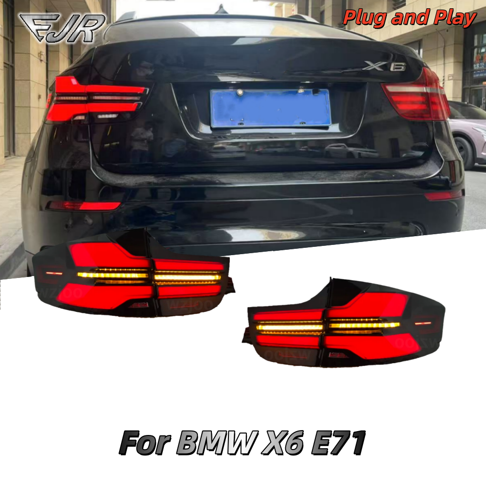 LED テールライト BMW X6 E71 2007-2014 テールライトアセンブリアップグレード流れるターンシグナルリアランプ自動 LED ランプアクセサリー