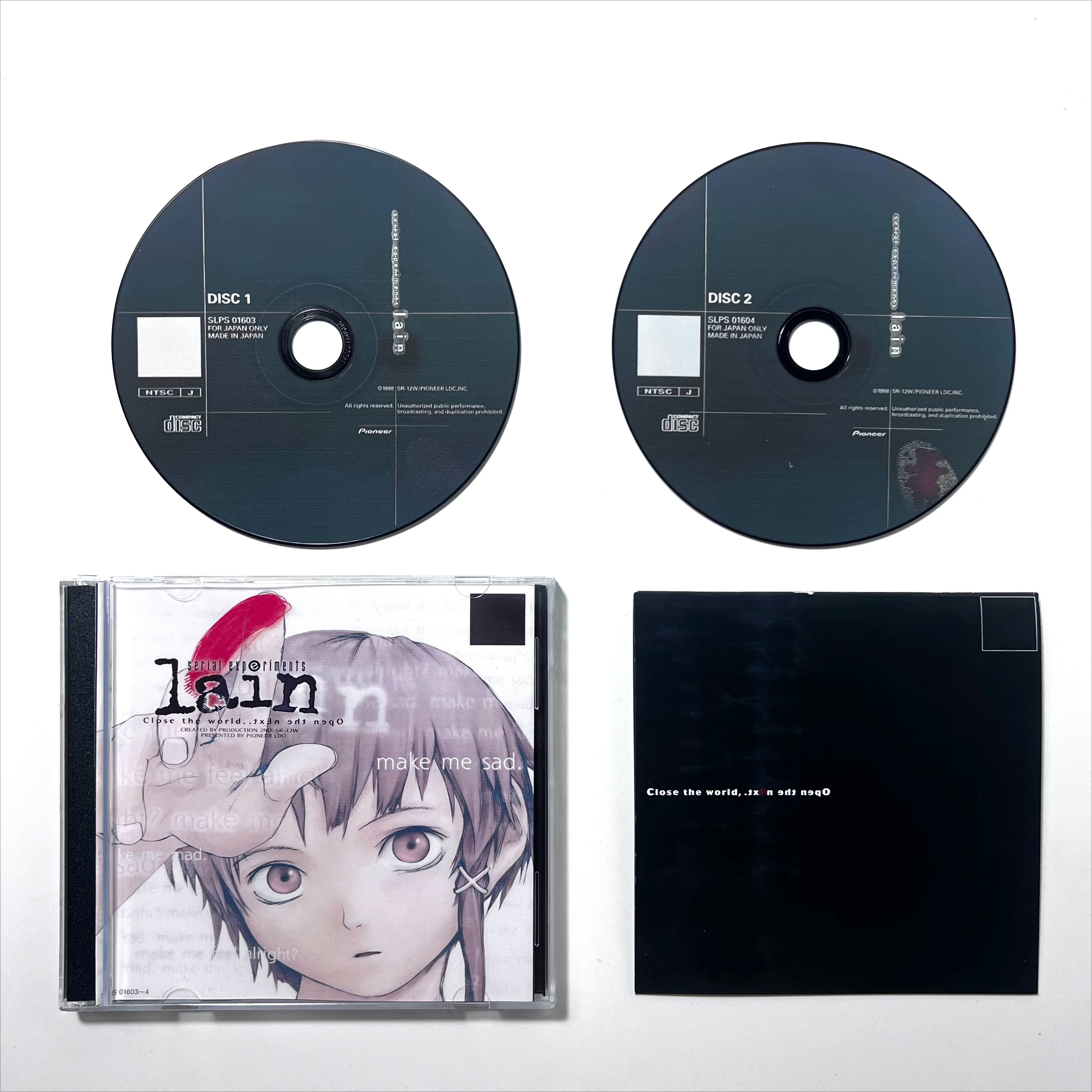 PS1 ゲーム Serial Experiments Lain 2 個コピー CD 加藤樹里コスプレ光学ドライバーロック解除 PS マシンディスクビデオゲーム収集ギフト CD
