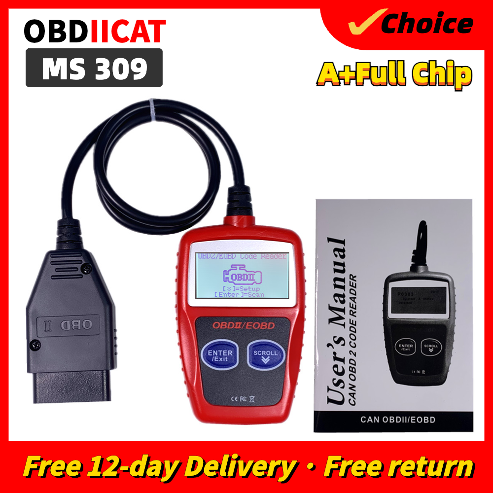 2020 新 MaxiScan MS309 CAN バス OBD2 カーコードリーダー EOBD OBD II 診断ツール MS 309 カーコードスキャナー多言語対応