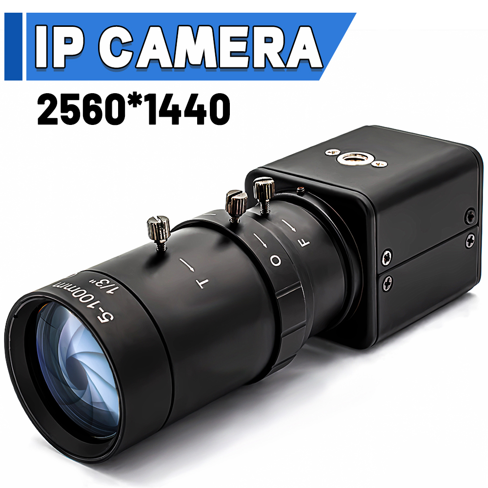 ミニ IP カメラ 2/4MP 産業用ウェブカメラ 10X 20X 可変焦点レンズサポート Onvif RTSP H.265 CCTV システム監視カメラ