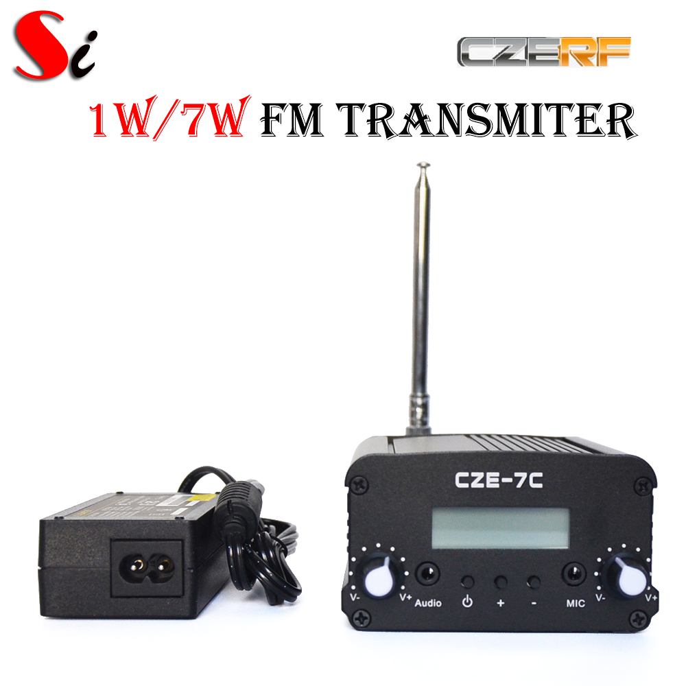 CZE-7C 7W ステレオ PLL FM トランスミッター放送ラジオ局 PS Ant キット