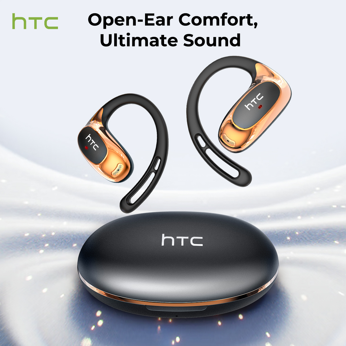 Bluetooth Auricles HTC NE35 2026 AI リアルタイム言語翻訳イヤフォン 134 言語 BT6.0 IPX5 90H バッテリーワイヤレスヘッドセット