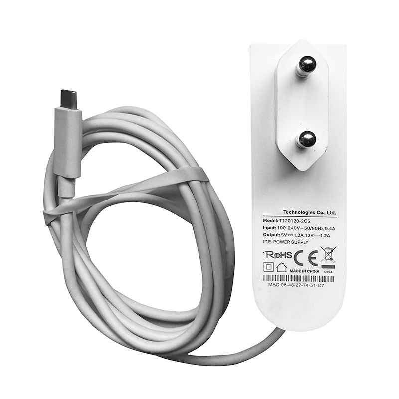 USB C 電源アダプタ TP-Link Deco P7 TP-Link Deco M5 V1 充電器電源ケーブル 12V 1.2A USB C プラグ T120120-2C5 充電器コード
