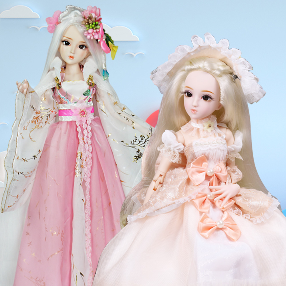 DBS 1/4 BJD DQ 人形日記女王 45 センチプリンセス服日記とハンドセットを含む