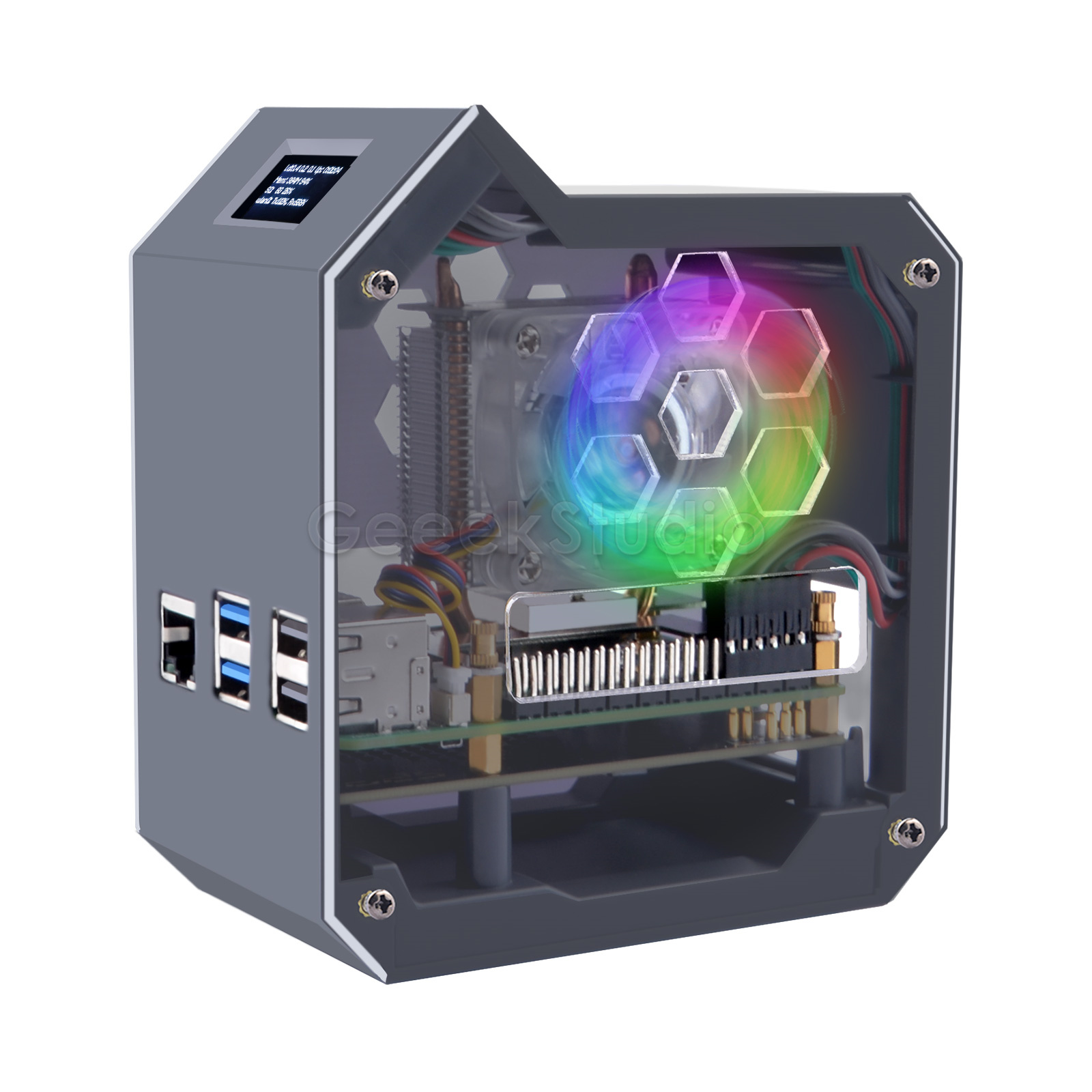 N07 Minitower NVMe NAS キット Raspberry Pi 5 用 Ice Tower サポート M.2 NVMe SSD 2230、2242、2260、2280