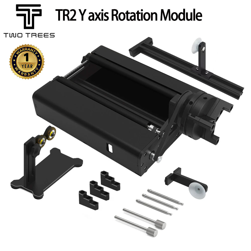 Twotrees TR2 PRO ロータリーローラー 4 in 1 Y 軸ロータリーアタッチメントチャックロータリーレーザー彫刻機彫刻円筒オブジェクト用