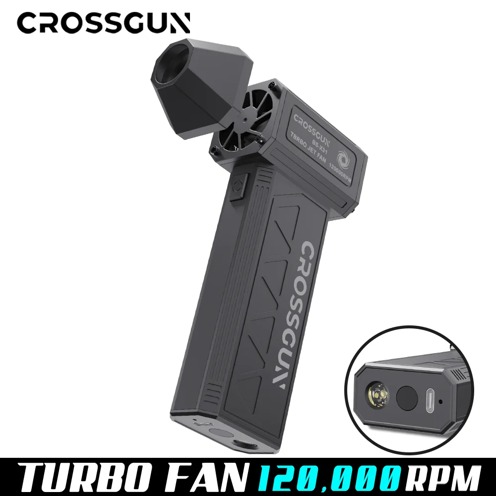 Violent Fan (Rechargeable) Multi-Function for Car Washing, Dust Removing, Snow Blowing & Portable Hair Drying