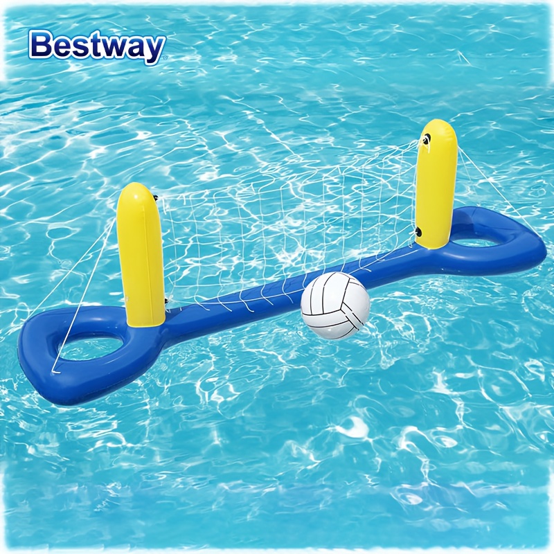 Bestway インフレータブルバスケットボール水泳セット、フローティングプールゲーム、水風船水泳セット、インフレータブルプールゲーム、プールおもちゃ
