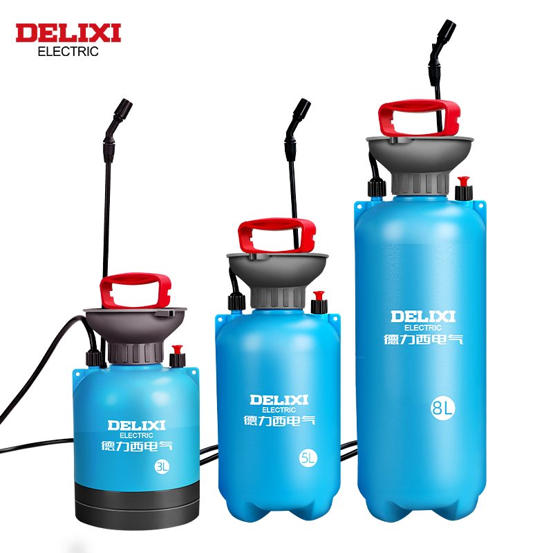 DELIXI ELECTRIC 3/5/8L ガーデン噴霧器ハンドポンプ圧力噴霧器、多目的ハンド圧力ガーデン噴霧器、芝生庭用