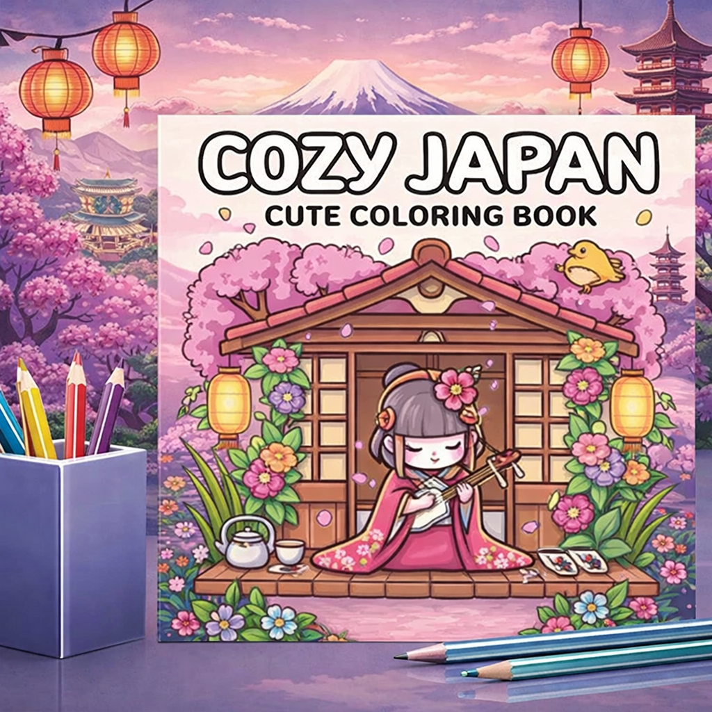 コージージャパン 大人用塗り絵 28ページ キューティースタイル塗り絵 描画用品 クリスマス感謝祭のギフト