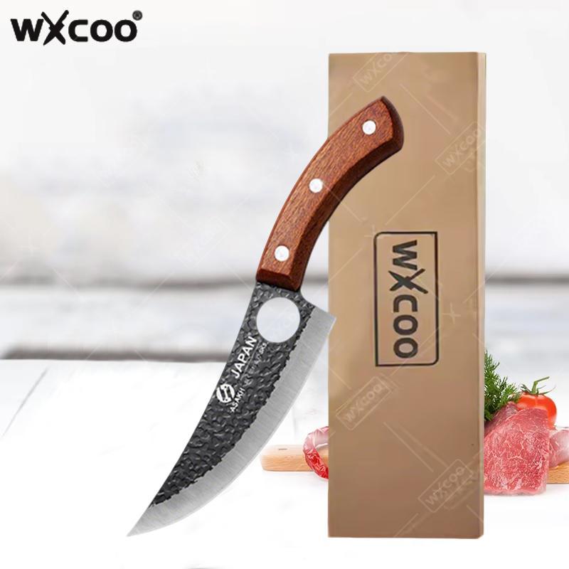 WXCOO プロのキッチン骨抜きナイフ肉屋肉包丁手鍛造家庭用フルーツスライス野菜切断包丁