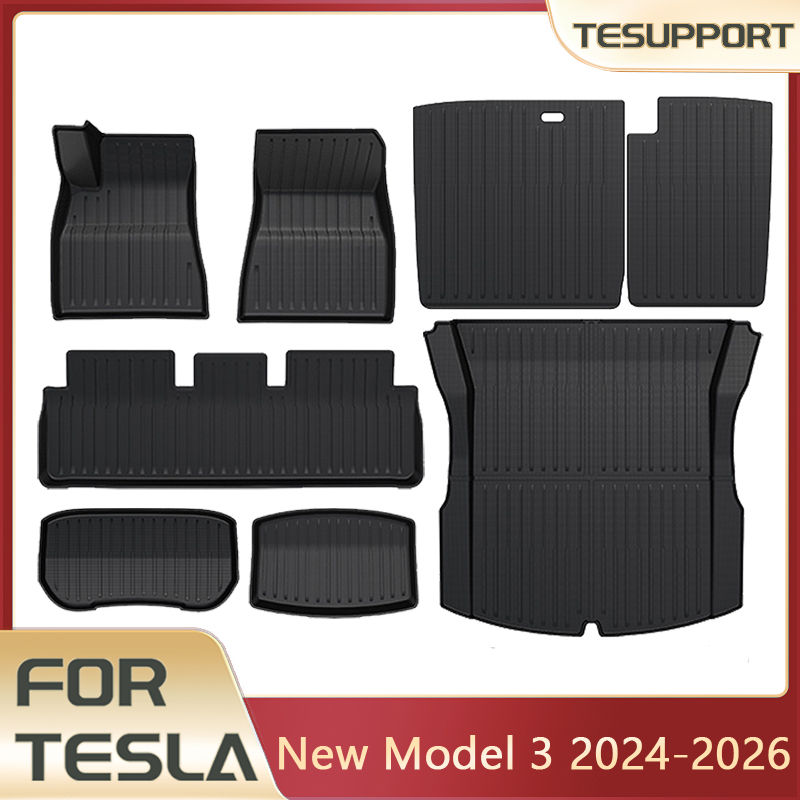 フロアマットカーゴライナーテスラモデル 3 2025 ハイランド防水滑り止めトランクマット TPE パッドモデル 3 2026 ハイランドアクセサリー