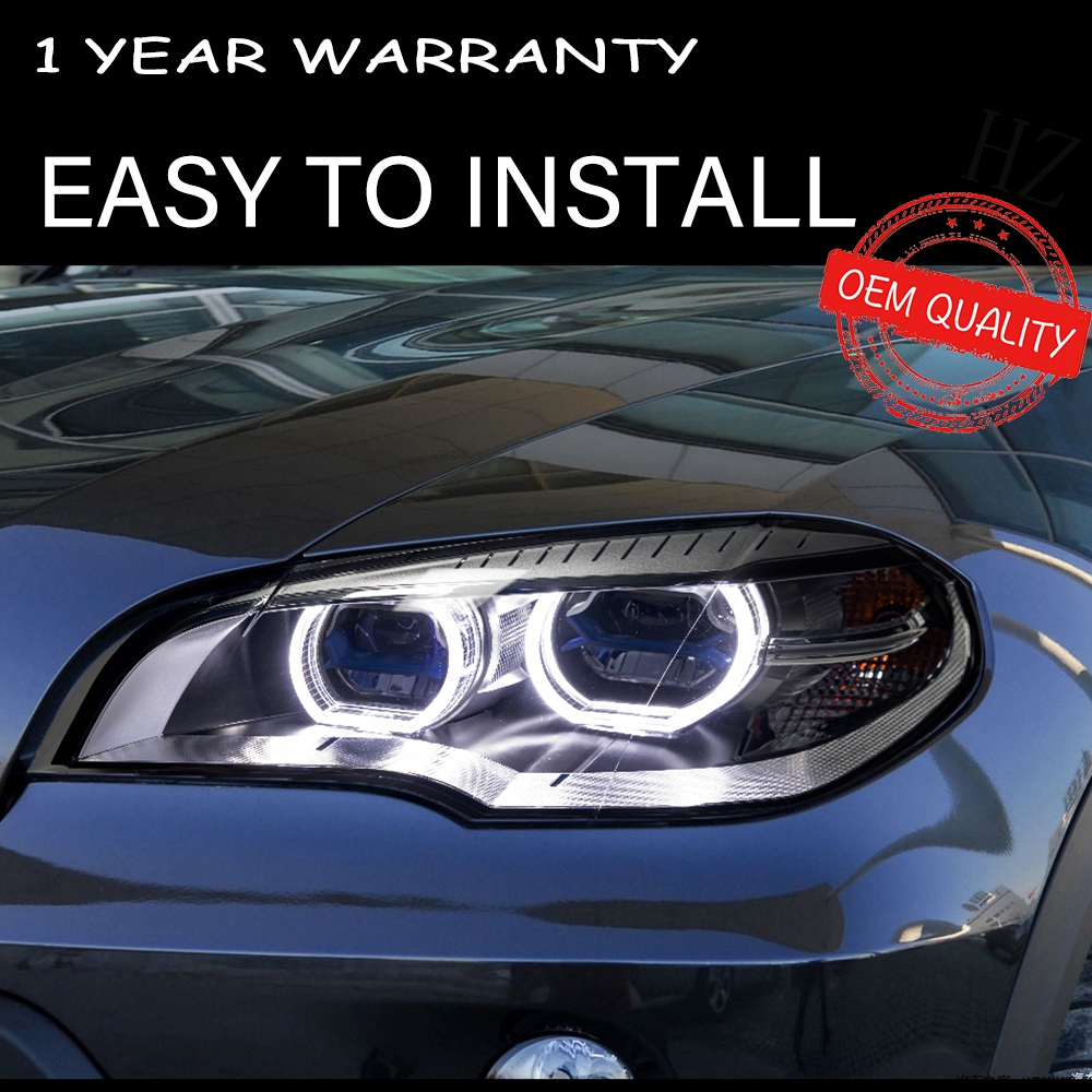 Headlight For BMW X5 E70 2007-2013 Car автомобильные товары LED DRL Hella Xenon Lens Hella Hid H7 X5 E70 Car Accessories