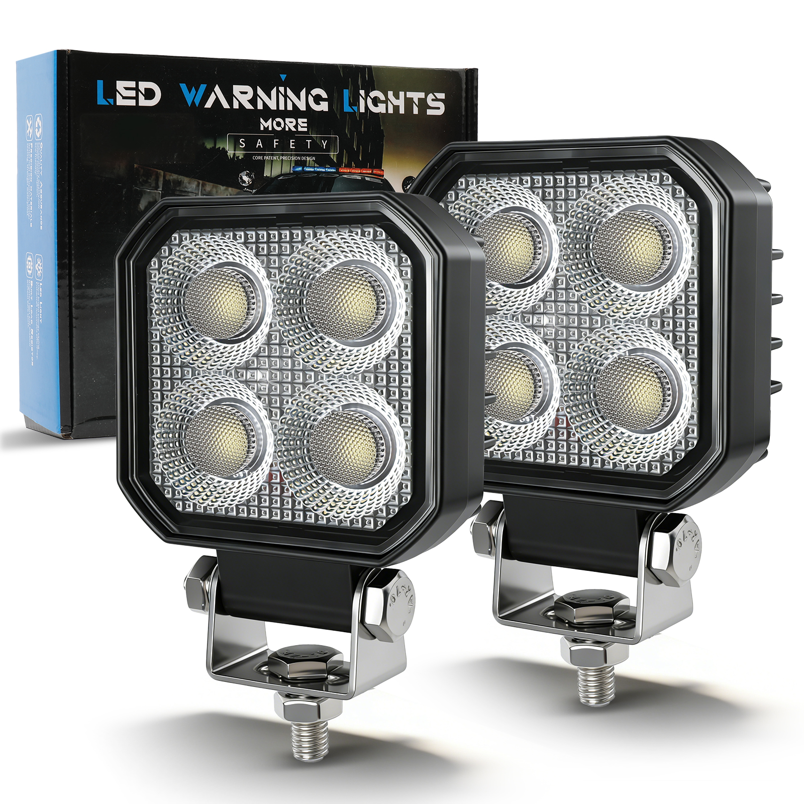 HL 3 インチ 4 LED 長方形投光器 9-32V 18 ワット車の作業灯ジープトラックボートトラクター ATV オフロード使用 Barra LED ヘッドライト