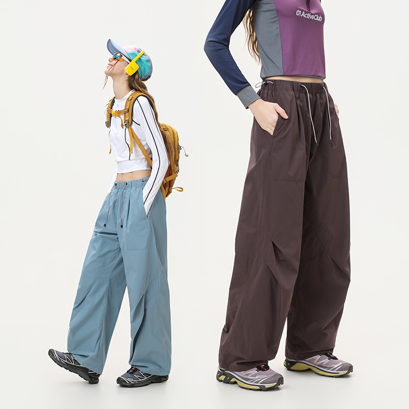 CHRLCK 女性の速乾性ハイキングパンツ春夏ファッションカーゴパンツゆるい釣りキャンプサイクリングトレッキングパンツ
