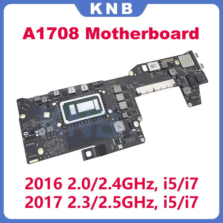 オリジナル A1708 マザーボード MacBook Pro 13 "A1708 ロジックボード 2.0 GHz 2.3 GHz 2.5 GHz 8 ギガバイト 16 ギガバイト i5 i7 2016 2017