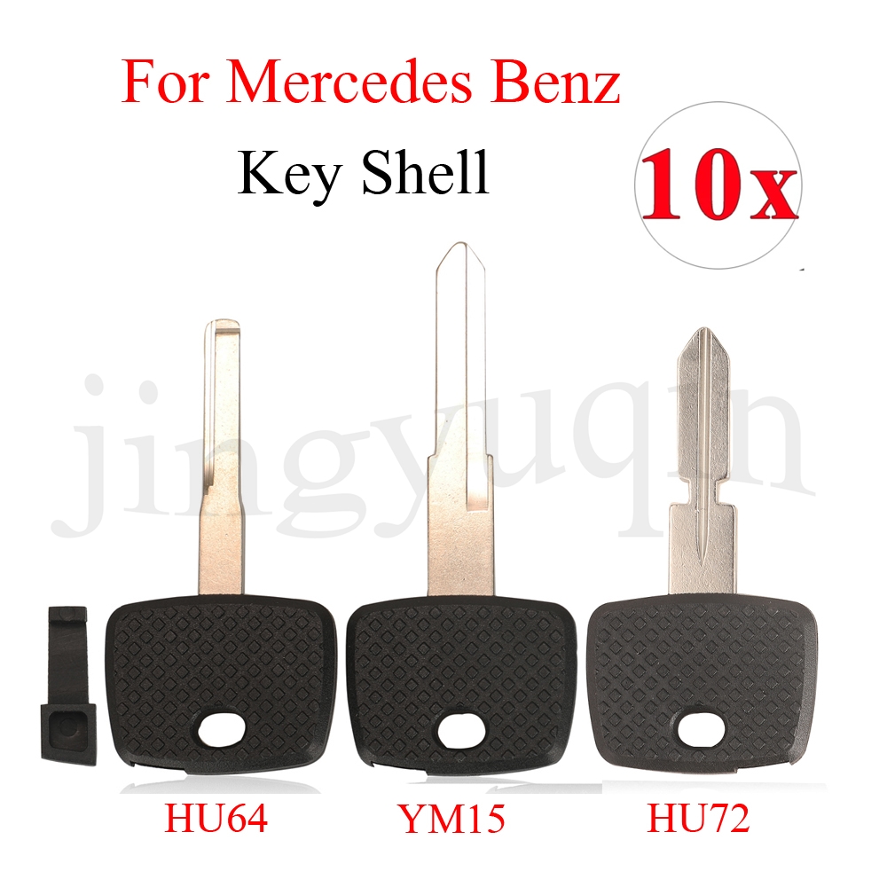 Jingyuqin 10 個リモート車のキーシェルメルセデスベンツヴィトアクトロスプリンター 1997 〜 2007 V クラス 2001 HU72/YM15 ブレード交換
