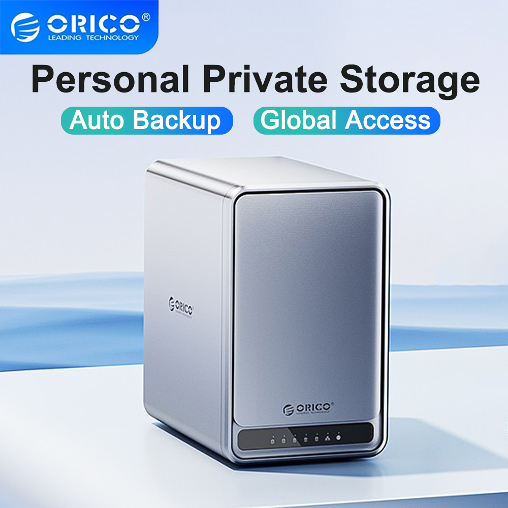 ORICO 5 ベイ 3.5 インチ SATA ハードドライブエンクロージャ NAS ネットワーク HDD ストレージケース、マルチアカウント使用暗号化データ共有