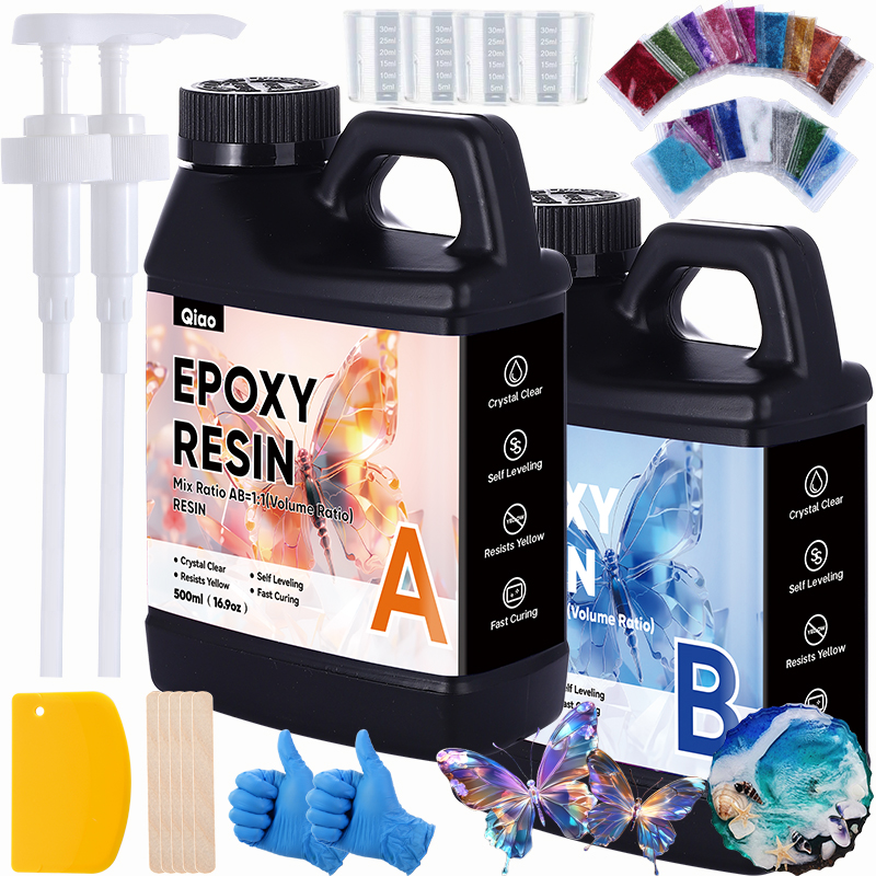 500/1000ml 1:1 ミックス エポキシ樹脂キット - クレイスタル クリア