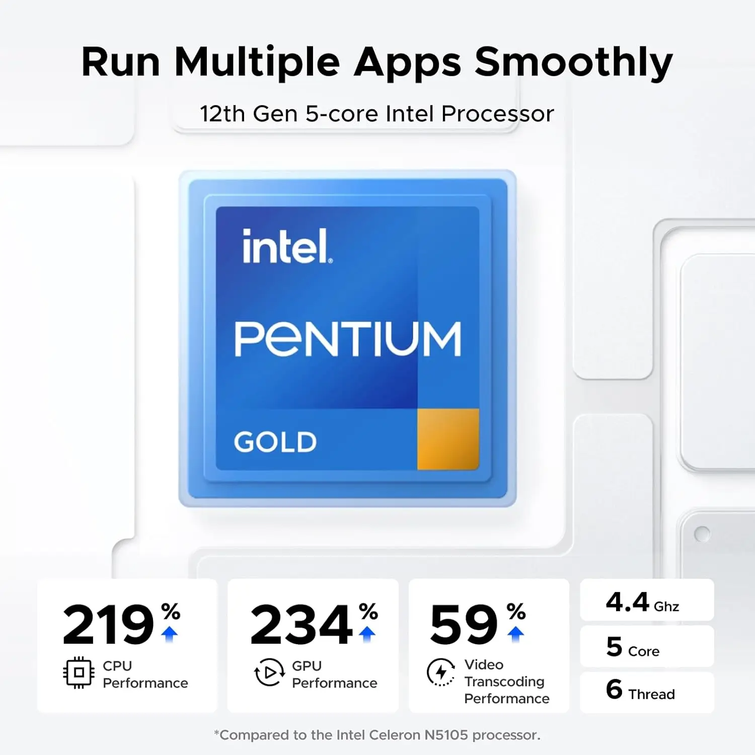 2026 年販売 DXP4800 Plus 4 ベイ デスクトップ NAS Intel Pentium Gold 8505 5 コア CPU 4K 60Hz ネットワーク接続ストレージ (ディスクレス)