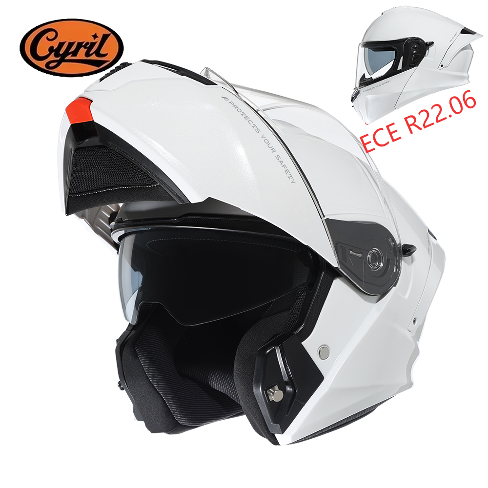 Modular Flip Up Motorcycle Helmet Men Approved ECE R22.06 Certified Switch Between Full Face and Open Face Moto Helmets